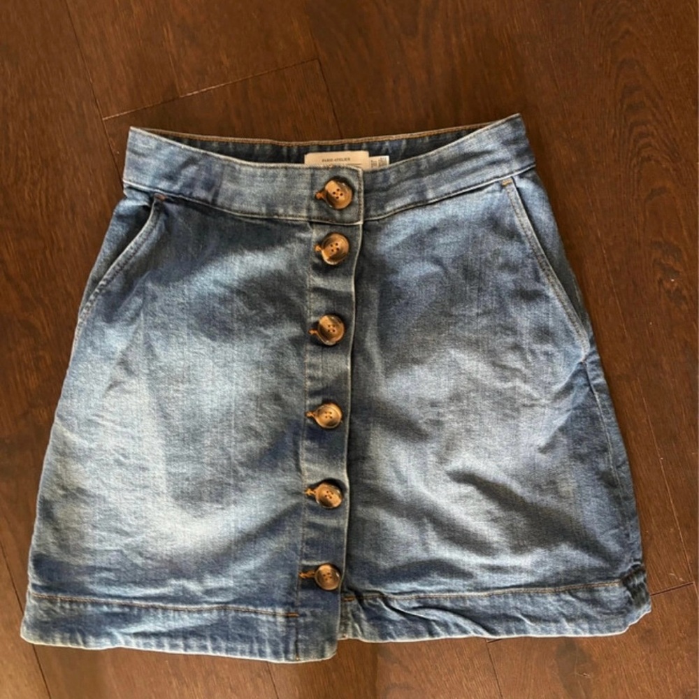& Other Stories Denim Mini Skirt Size 4